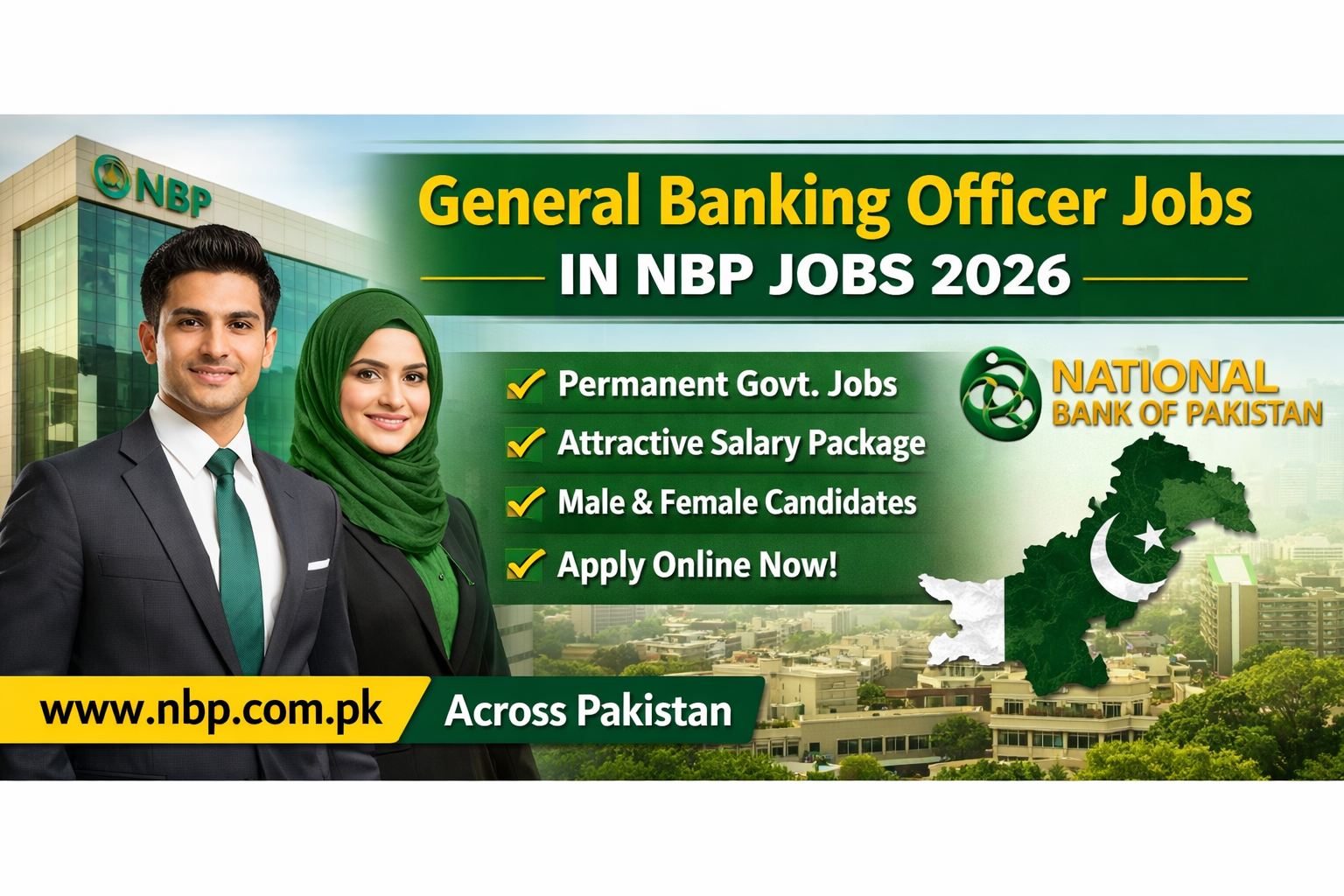 General Banking Officer Jobs in NBP Jobs 2026